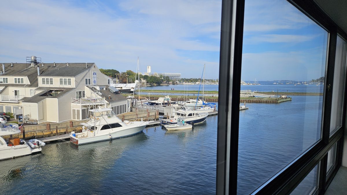 View from the Light and Shadow waiting area.